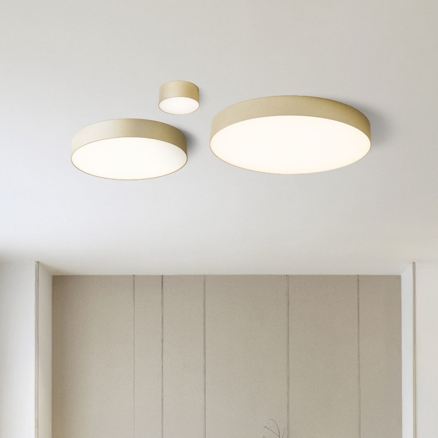 RENDL surface mounted lamp LARISA R 60 DIMM ceiling pearl gold 230V LED 100W 3000K 4000K 6500K R14364 3