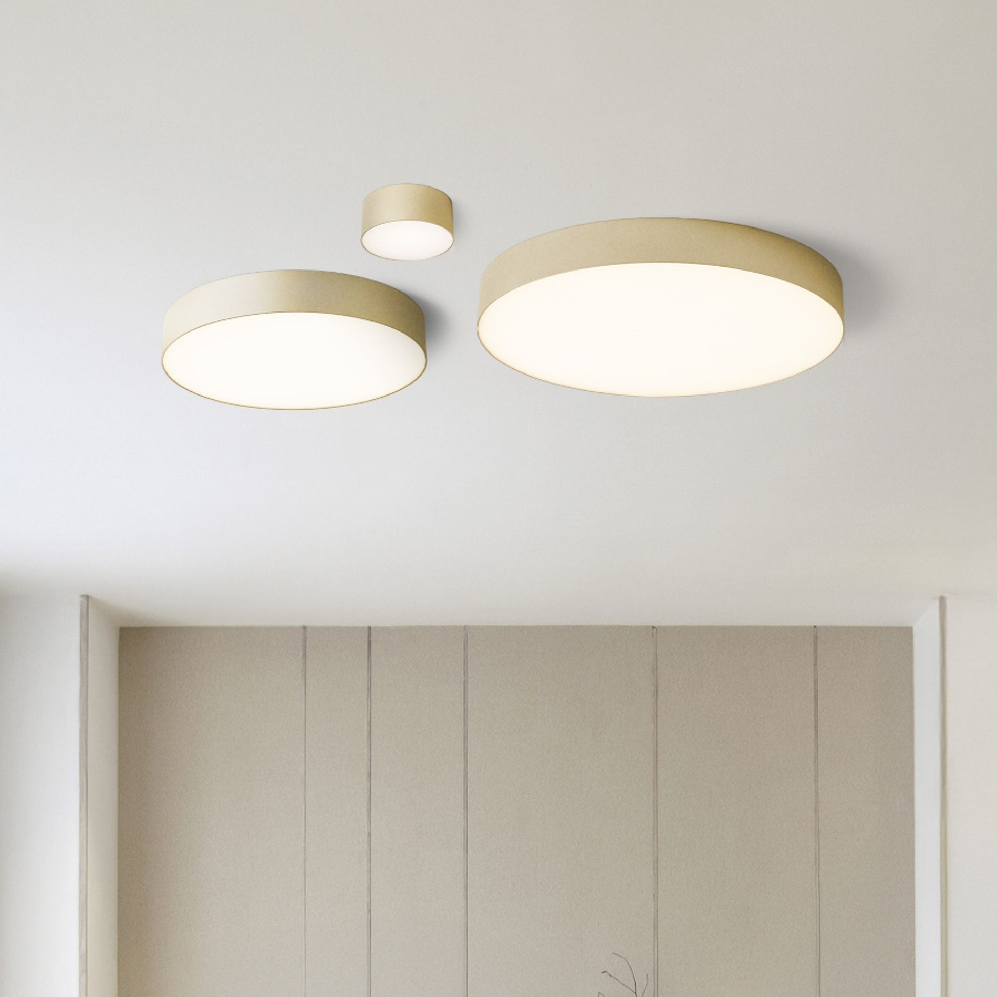 RENDL surface mounted lamp LARISA R 60 DIMM ceiling pearl gold 230V LED 100W 3000K 4000K 6500K R14364 3