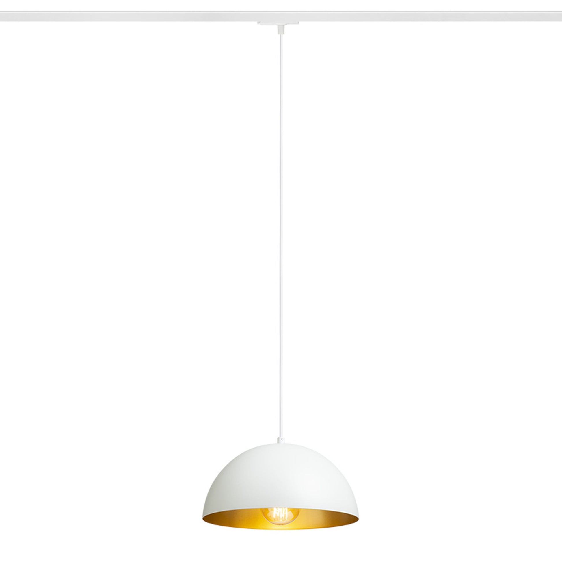 RENDL 1-circuit track system GLADYS 30 for 1-circuit tracks white/gold 230V LED E27 15W R14503 1